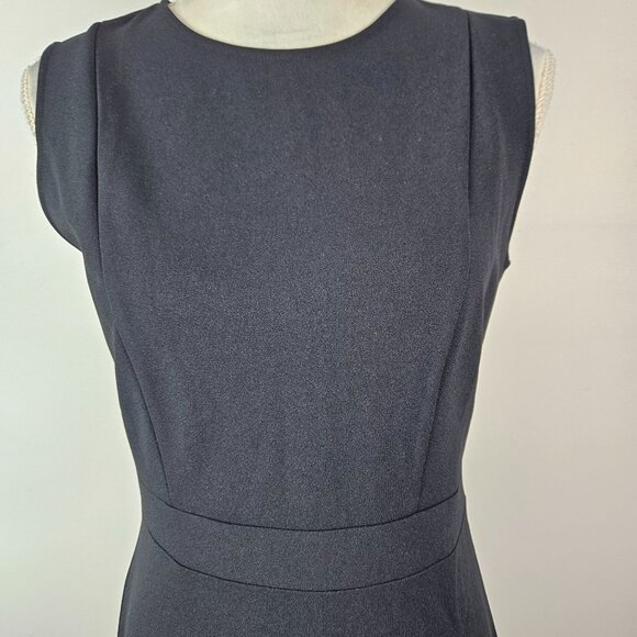 Allegra K Womens Career Round Neck Fit & Flare Dress Size Small Black Cocktail - Picture 6 of 10